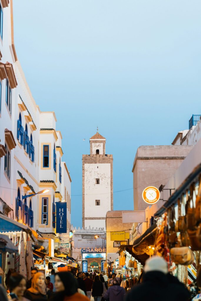 maine street of the old city of Essaouira