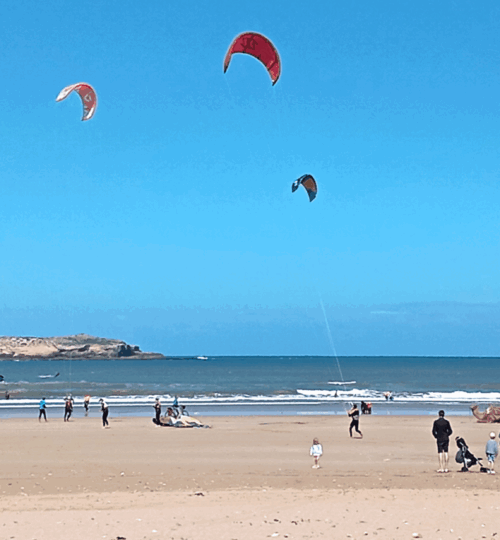 kitesurf in the beache of Essaouira
