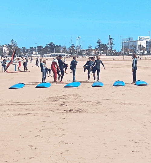 surfers in preparation